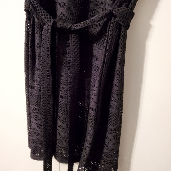 Women's Merona Crochet Lace Swimsuit Coverup W/ Removable Waist Tie - Picture 2 of 6